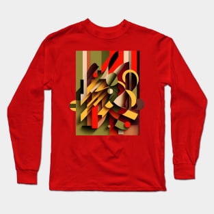 colorful geometry Long Sleeve T-Shirt